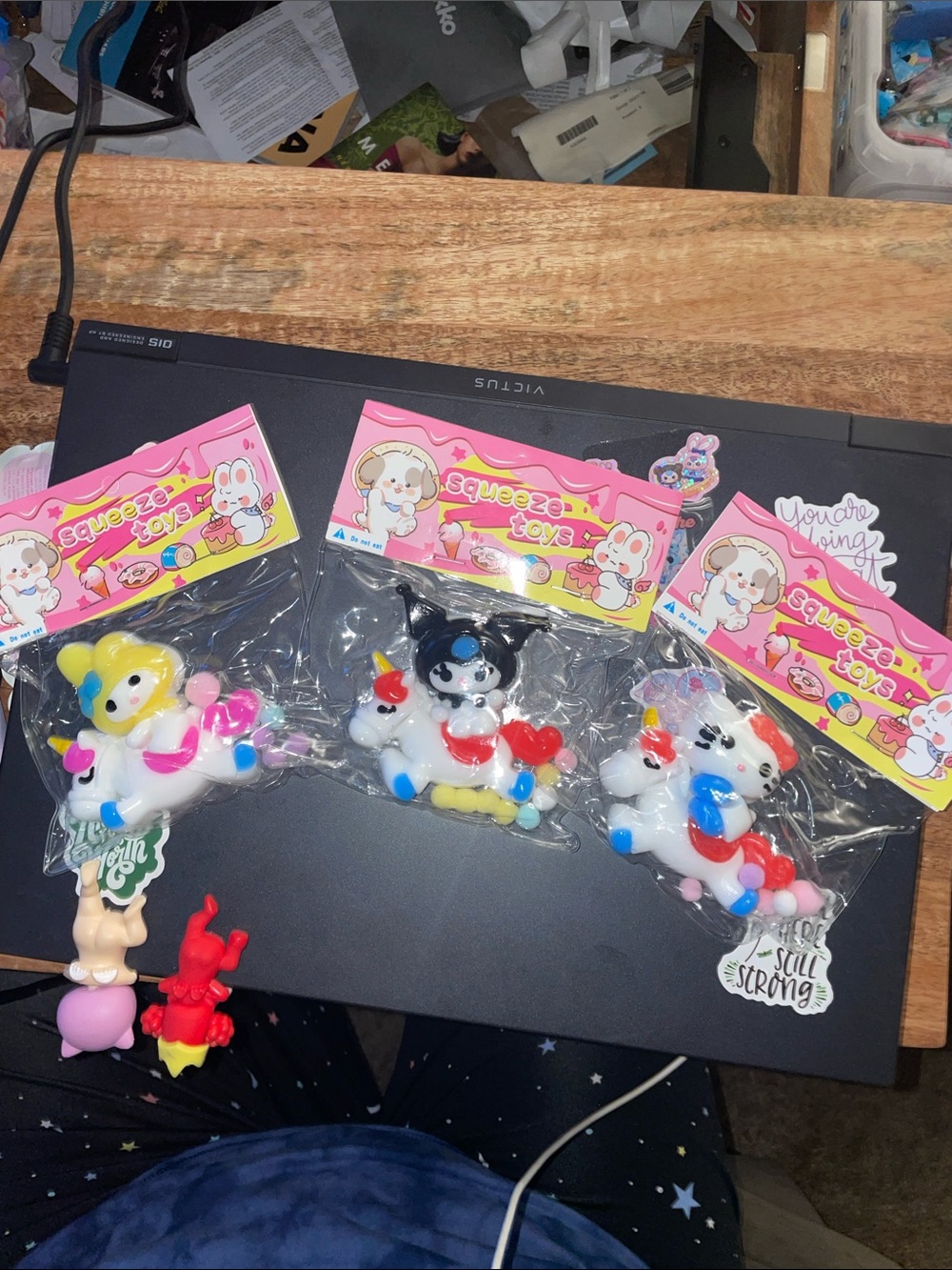 Set of 3 Sanrio inspired squishies